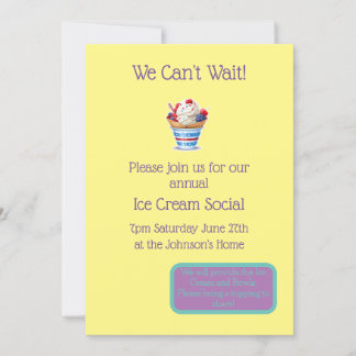 Ice Cream Party Inbjudningar