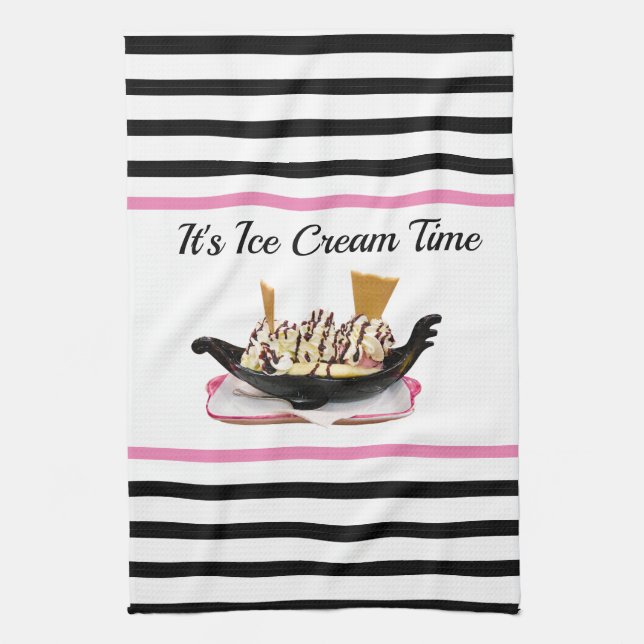 Ice Cream Party Kitchen Hand Towel Kökshandduk (Vertikal)