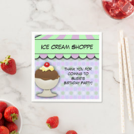 Ice Cream Party, Pastel Sweet Shoppe Pappersservett