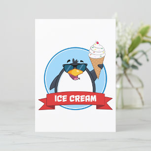 Ice Cream Penguin Inbjudningar