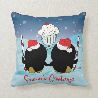 Ice Cream Penguins Pillow Kudde