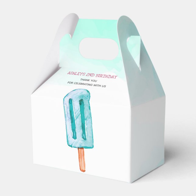 Ice Cream Personlig Birthday Presentaskar (Framsidan Sidan)