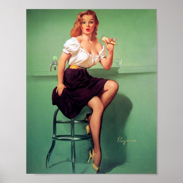 Ice Cream Pin Up Poster (Framsidan)