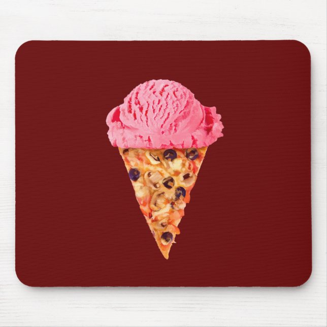 Ice Cream Pizza Mouse Pad Musmatta (Framsidan)