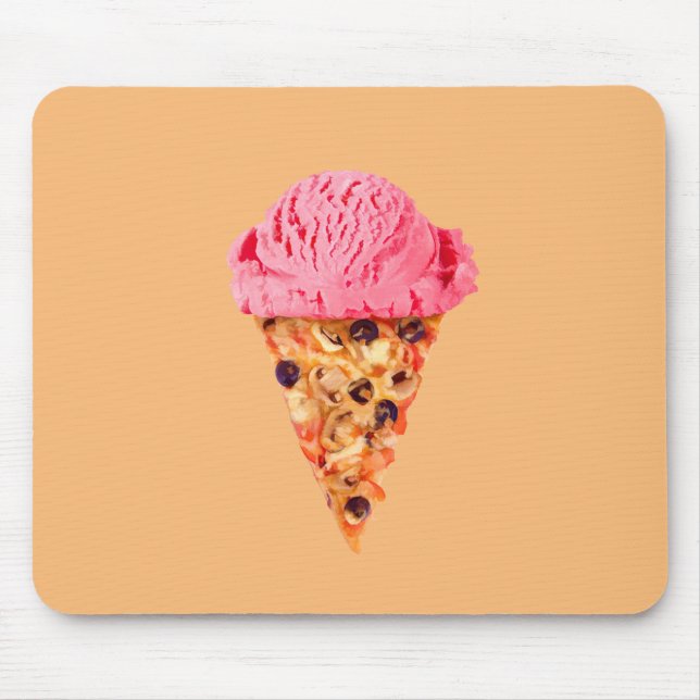 Ice Cream Pizza Mouse Pad Musmatta (Framsidan)