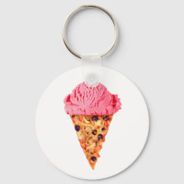 Ice Cream Pizza Nyckelring