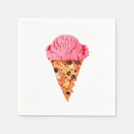 Ice Cream Pizza Pappersservett