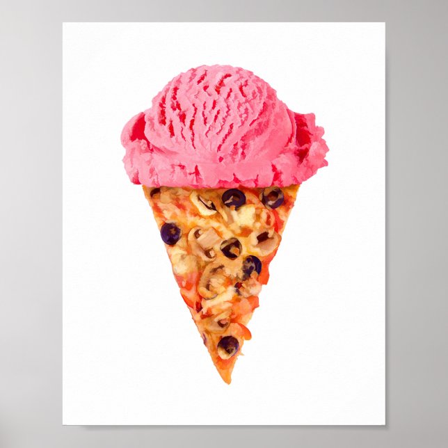 Ice Cream Pizza Poster (Framsidan)