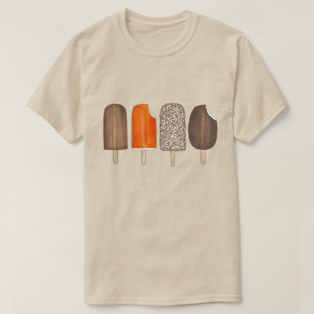 Ice Cream Pops Pub Popsicle Creamsicle Picnic T Shirt (Design framsida)
