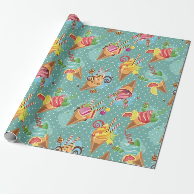 Ice Cream Presentpapper (Utrullad)