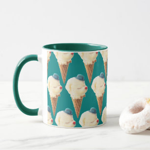 Ice Cream Puppy Mönster Mugg