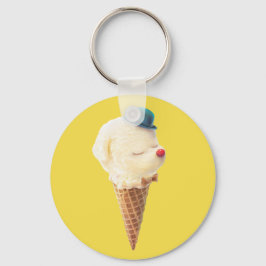 Ice Cream Puppy - Söt och kyl Nyckelring