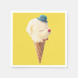 Ice Cream Puppy - Söt och kyl Pappersservett