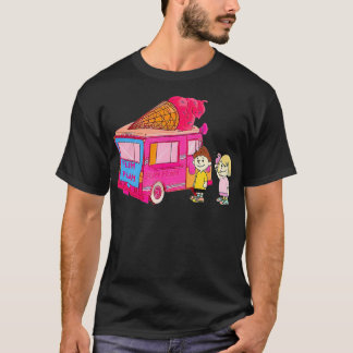 Ice Cream Rosa Lastbil Funny Gift for Youth T Shirt
