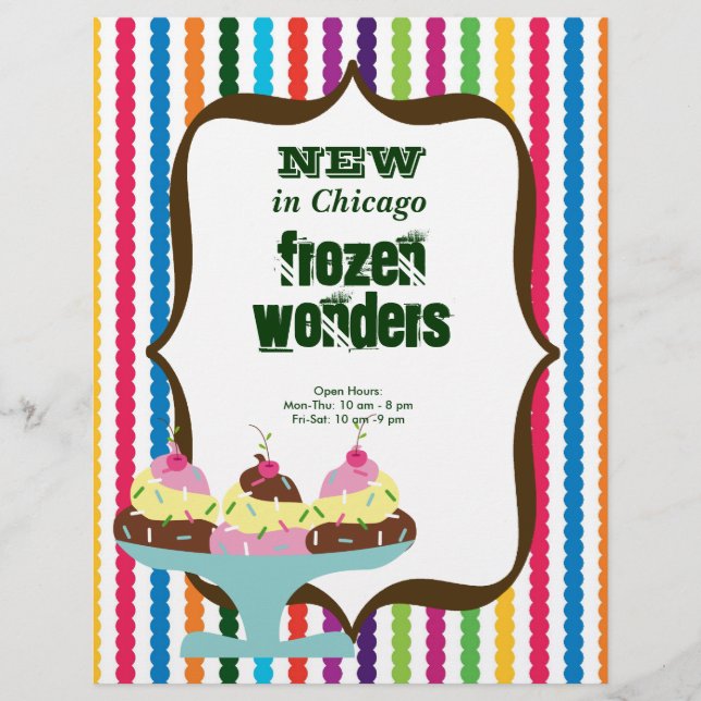 Ice Cream salon Reklamblad (Framsidan)