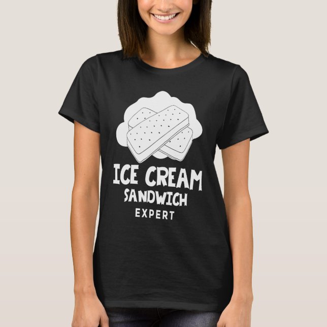 Ice Cream Sandwich  Cookie Recipe T Shirt (Framsida)