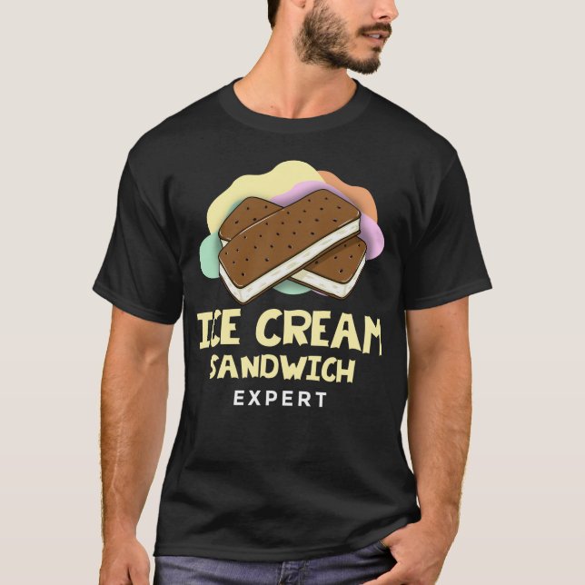 Ice Cream Sandwich Gift Cookie Recipe T Shirt (Framsida)
