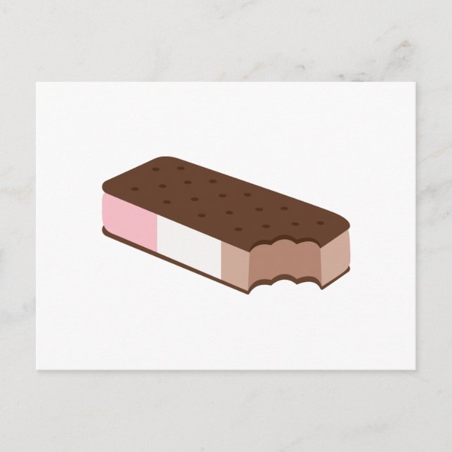 Ice Cream Sandwich Vykort (Framsida)