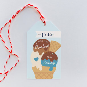 Ice Cream Scoop Classroom Valentine Day Presentetikett