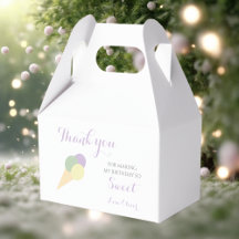 Ice Cream Scoop Pastel Colorful födelsedagsfest