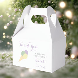 Ice Cream Scoop Pastel Colorful födelsedagsfest Presentaskar