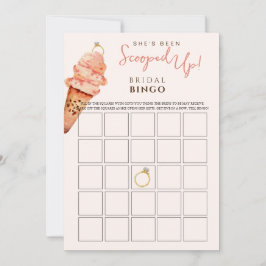 Ice Cream Scooped Möhippa Bingo-spel Inbjudningar