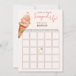 Ice Cream Scooped Möhippa Bingo-spel Inbjudningar