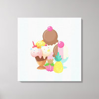 Ice Cream Scoops med Sprinkles