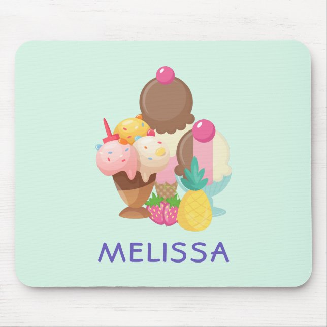 Ice Cream Scoops med Sprinkles Musmatta (Framsidan)