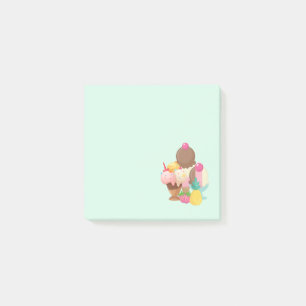Ice Cream Scoops med Sprinkles Post-it Block