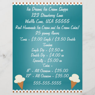 Ice Cream Shop Business Flyer