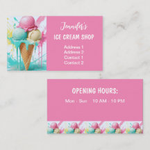 Ice Cream Shop Colorful