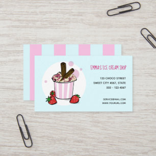 Ice Cream Shop Visitkort