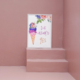 Ice Cream skulle ja Möhippa att hon är uppskurna Poster