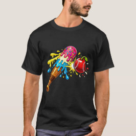 Ice Cream Slugger Baseball Art T Shirt