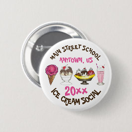 Ice Cream Social favor Banana Split Sundae Cone Knapp