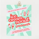 Ice Cream Social Party Flyer<br><div class="desc">Jag skriker, skriker, vi skriker alla efter glass! Få alla att bli upphetsade över din kommande glass social med den här färgstarka och delikata tittar flygaren. Perfekt för skola, kyrka, samhällscentrum med mera. Anpassa färgen eller lägg till egna bilder. Den här designen är helt anpassade. Behöver du det snabbt? Köp...</div>