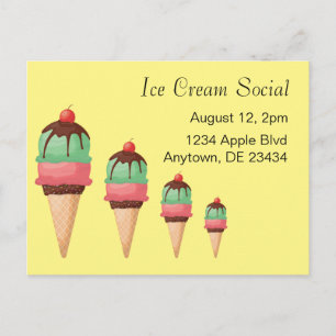Ice Cream Social Vykort