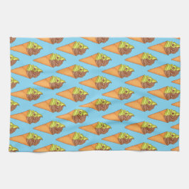 Ice Cream Soft  Matcha Grönt Tea Dessert Kökshandduk