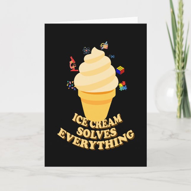 Ice Cream Solves Everything Kort (Framsida)