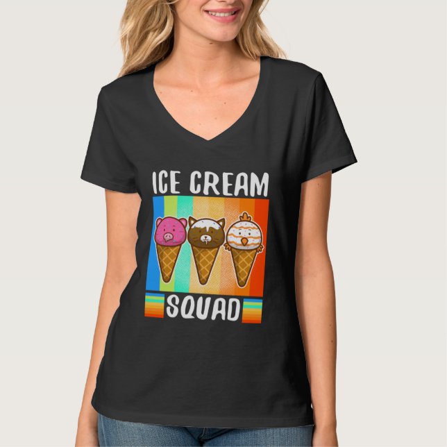 Ice cream squad  2 t shirt (Framsida)