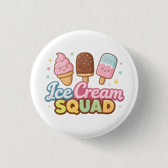 Ice Cream Squad Cute Cartoon Popsicle Knapp (Framsida)