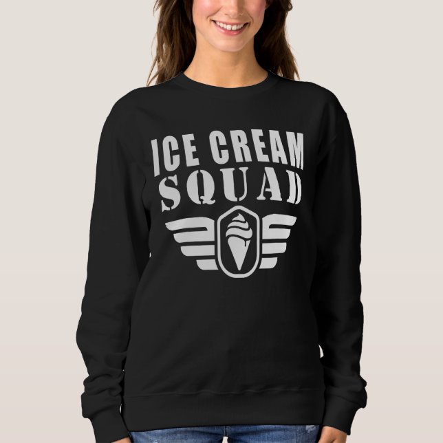 Ice Cream Squad Funny Citattecken T Shirt (Framsida)