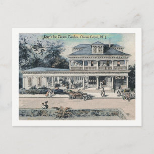 Ice Cream-stativ, Ocean Grove, NJ-Vintage Vykort