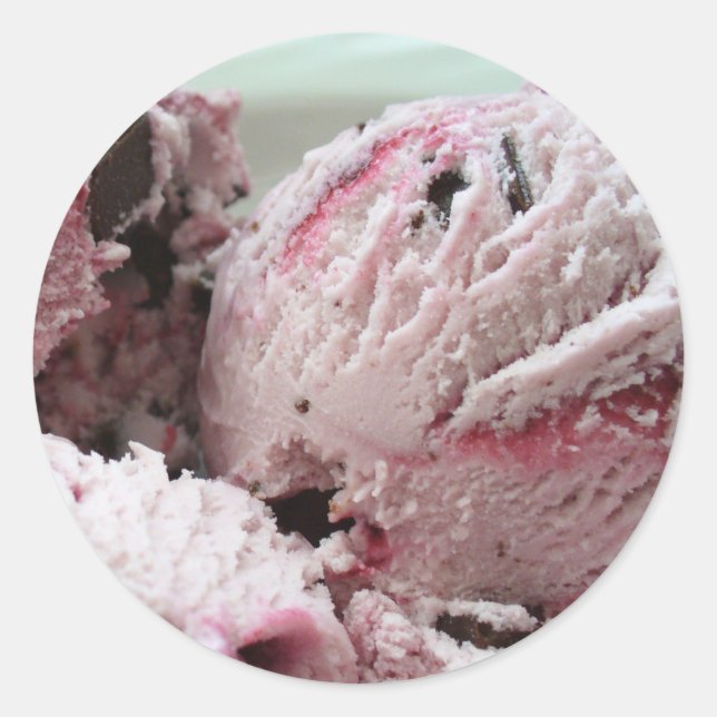 Ice Cream Stickers 001 Runt Klistermärke (Framsida)