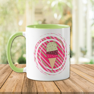 Ice Cream Strawberry Swirl Mugg