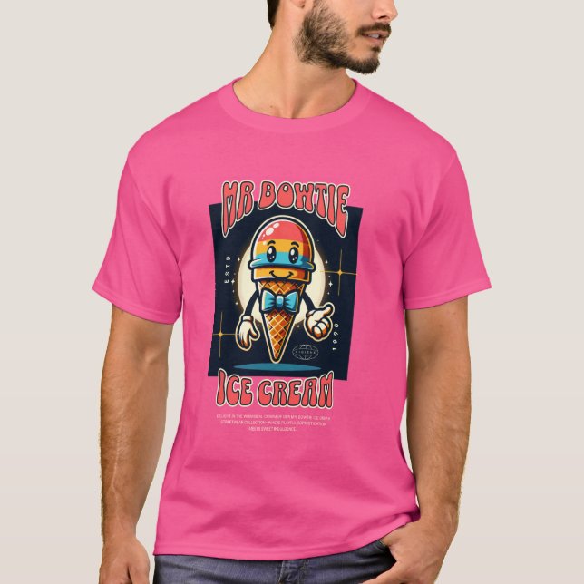 Ice Cream Streetwear Funny Youths, Manar & Women G T Shirt (Framsida)