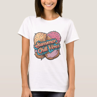 Ice Cream Summer Chill Vibes T Shirt
