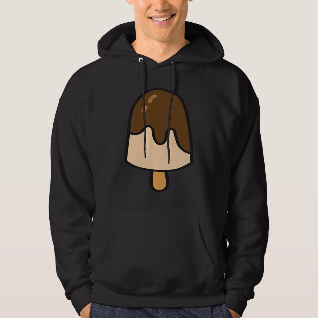 Ice Cream Summer Chocolate Gelato  Ice Cream Hoodie (Framsida)