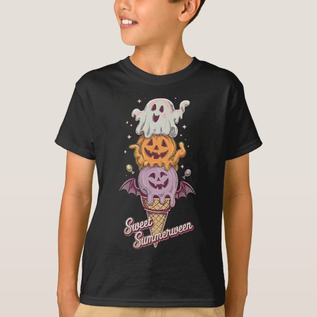 Ice Cream Summer Popsicle Halloween Sweet Summerwe T Shirt (Framsida)